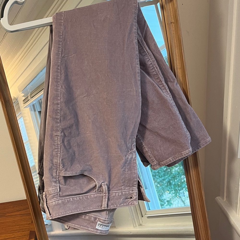 LOFT Mauve Ankle Cropped Pants